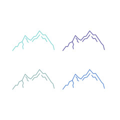 BLUE HILLS SIGN SYMBOL LOGO VECTOR ISOLATED ON WHITE
