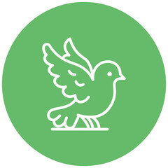 Mourning Dove Vector Icon