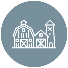 Pastoral Countryside Vector Icon