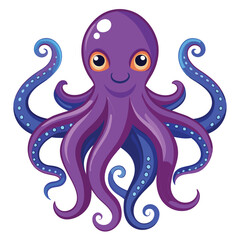 octopus vector image on white background