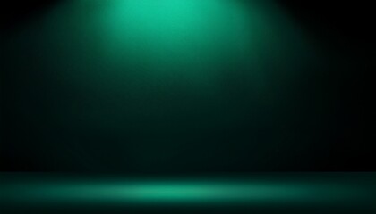 Obraz premium Rich dark emerald gradient with soft black shadows and minimal cold light reflection, creating a sophisticated and mysterious atmosphere.