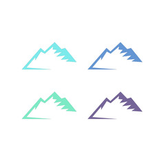 BLUE HILLS SIGN SYMBOL LOGO VECTOR ISOLATED ON WHITE
