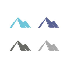 BLUE HILLS SIGN SYMBOL LOGO VECTOR ISOLATED ON WHITE
