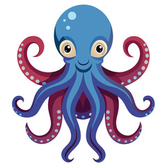 octopus vector image on white background