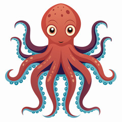 octopus vector image on white background