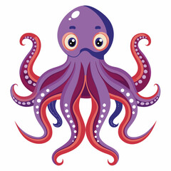 octopus vector image on white background