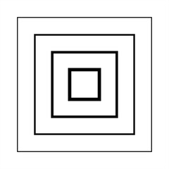  Square gradient frame blended line effect. Decoration for technology