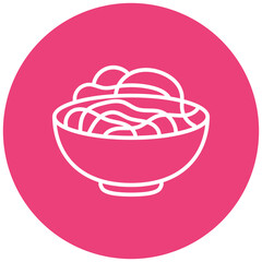 Chow Mein Vector Icon
