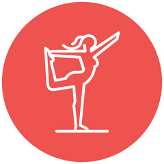 Stretching Vector Icon