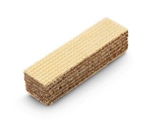 Chocolate wafer isolated on transparent background