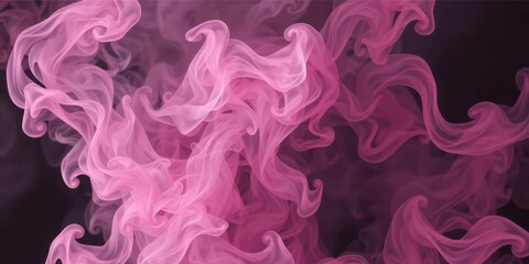 Fototapeta premium Abstract swirls of pink and purple smoke, ethereal and dark, ethereal, vapor, flowing
