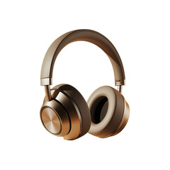 Wireless headphones on a gray background