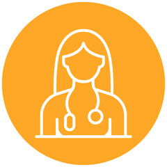 Female Patient Vector Icon