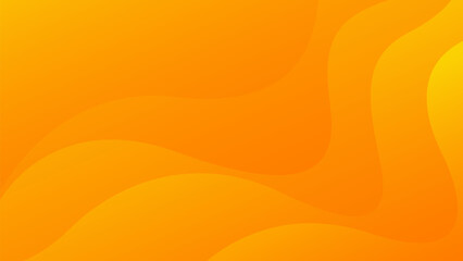 Bright orange-yellow gradient abstract fluid wave background. Modern dynamic wallpaper. Suitable for templates, sales banners, business, ads, events, websites and pages