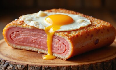 Delicious ham and egg dish