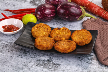 Fried potato crispy golden hash brown