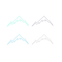 BLUE HILLS SIGN SYMBOL LOGO VECTOR ISOLATED ON WHITE
