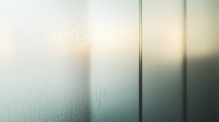 Frosted glass panel with vertical lines and varying light