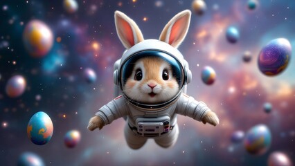 Easter bunnies and Easter eggs in space