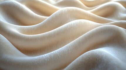 Soft and elegant neutral fabric with delicate wave textures in warm hues. Generative AI