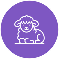 Sacrificial Lamb Vector Icon