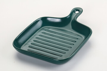 Empty clean color plate dishware