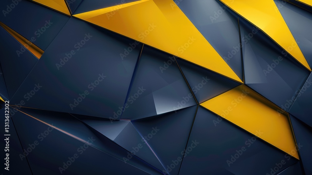 Poster this abstract background features a striking high-tech design with sharp angles and a metallic finis