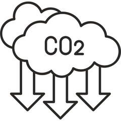 Emission Reduction Icon