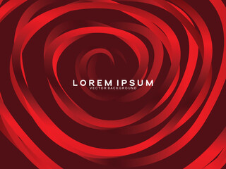 Abstract dynamic red circular pattern background. Dark circular abstract texture pattern design. Modern abstract circle line texture. Luxurious and elegant style.