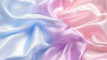 Fototapeta premium A draped cloth with smooth fabric and gradient coloring is shown