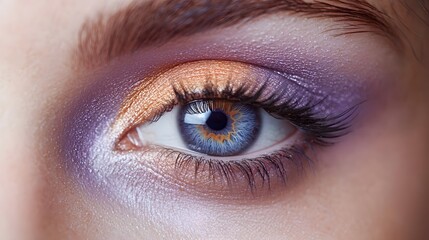 Obraz premium 68. A warm pastel blend of creamy orange and faded lilac, providing a delicate and smooth transition