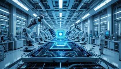 Advanced Robotics in High-Tech Manufacturing Environment