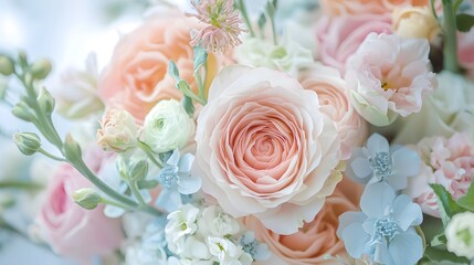 4. A subtle blend of pastel sky blue and blush pink, creating a harmonious and airy background