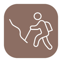 Person Hiking Icon