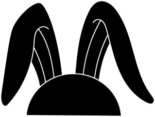  rabbit illustration holiday silhouette spring logo bunny icon easter outline ribbon carrot daisy coqquete celebration happy egg design decoration shape with vector graphic background