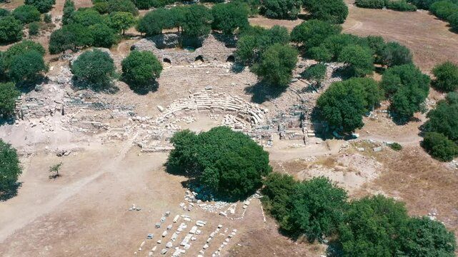 Teos Ancient City - 4k image of Teos Ancient City taken with a drone