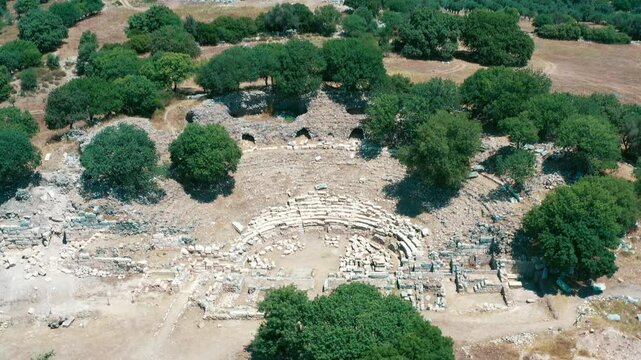 Teos Ancient City - 4k image of Teos Ancient City taken with a drone