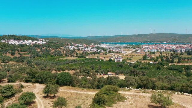 Teos Ancient City - 4k image of Teos Ancient City taken with a drone