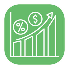 Floating Interest Rate Icon