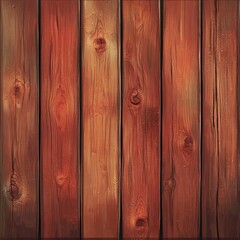 Fototapeta premium Reddish-brown wooden planks background texture.
