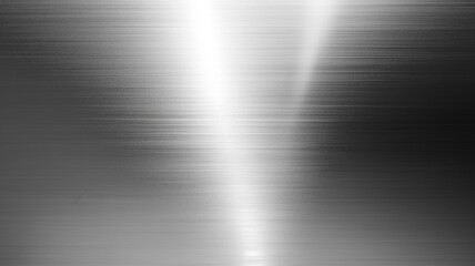 Brushed silver metal texture with light reflections