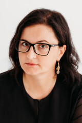 Fototapeta premium Studio portrait of a confident 40-year-old woman