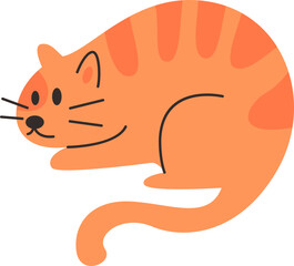 Cat Hand Drawn Illustration Element