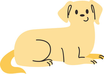 Dog Hand Drawn Illustration Element