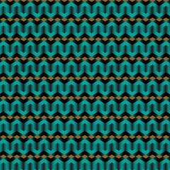 Seamless geometric cultural pattern with black, blue and orange background and texture Victor.