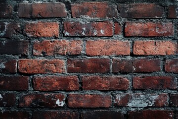 Obraz premium Wide angle rustic red brick background ideal for inviting home decor and warm interior designs