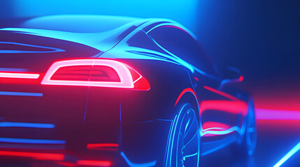 Concept car new energy car futuristic science fiction creative vehicle