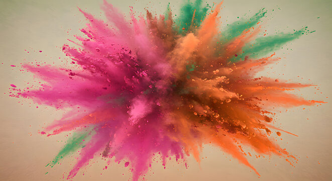 Colorful Particle Explosion generative ai