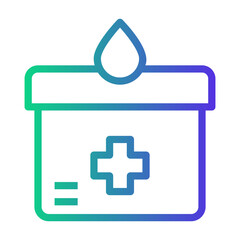 Obraz premium blood box Line Gradient Icon