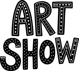 Fototapeta premium Art Show Announcement.